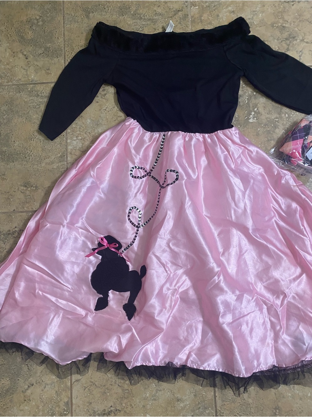 Amscan Miss Sock Hop Girl's Poodle Halloween Dress 50s Retro Costume Size L New - Picture 5 of 12